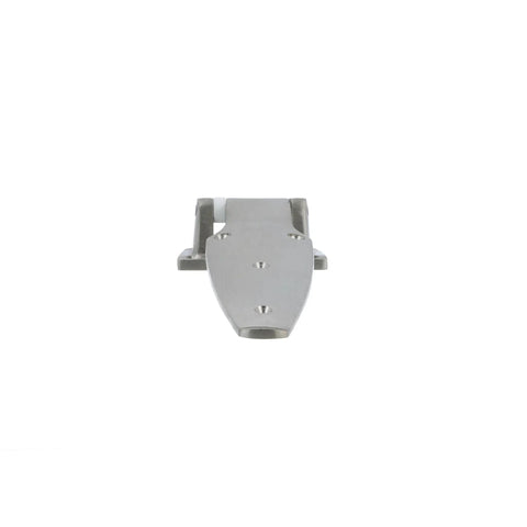 Front view of 1-5-8 Inch Offset Satin Stainless Steel Heavy Duty Walk-In Cooler Door Hinge for marine environments.