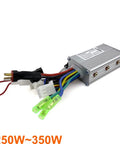 Straight Fire Power Upgrade 350W Brushless Motor Controller With Hall Sensor 24V 36V 48V Compatible, showing wiring and connectors.