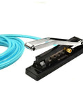 Beefy Heavy Duty Hose Crimper With Five Die Set for precise crimps on 1/4, 5/16 and 3/8 inch hoses, cast iron body with dies