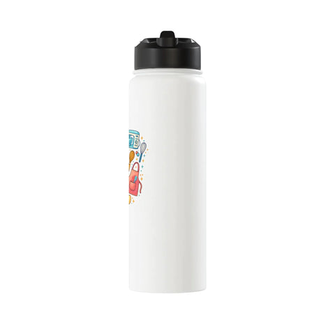Office Bake Boss Stainless Steel Insulated Water Bottle With Leak Proof Flip Lid Keeps Drinks Hot Or Cold BPA Free And Dishwasher Safe