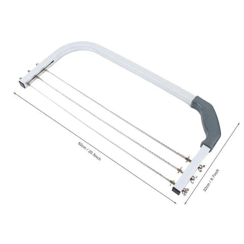 Adjustable Cake Leveler And Wire Slicer For Even Layer Cakes Pro Grade Stainless Steel Cutter Easy Grip Bake Tool, 32cm
