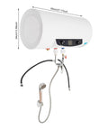 Heavy Duty 50L Horizontal Electric Water Heater With Digital Temperature Control And 110V US Plug Stainless Steel Inner Tank on display