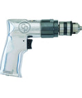 CP785 Air Power Drill 3 By 8 Inch With Keyed Chuck, Aluminum Housing, Pistol Grip displayed on white background