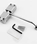 Automatic Door Closer Mounted Spring Closing Device For Home And Office Stainless Steel Non Handed Design with installation tools