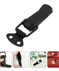 Metal Toggle Latch Set For Cabinets And Boxes Black Heavy Duty Spring Loaded Concealed Closure Clasp Kit Medium Size