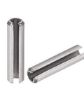 Slotted Spring Pin M5 x 30mm 304 Stainless Steel Roll Pin Dowel Pin Plain Finish Axial Slotted With Chamfered Ends For Precise Positioning