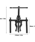 Heavy Duty 3 Jaw Bearing Puller Tool Kit Handles Pilot Bearing Removal Blind Extractor Fits Honda CrV Mechanics Garage Work On The Go Solid Steel Build Snap Fastener Locking System Guarantees Reliability For Extraction Tasks, 135mm x 200mm
