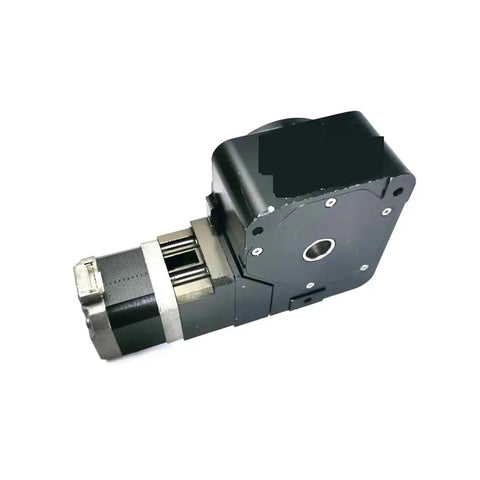 Used Pro Grade Motorized Rotary Positioning Stage With 42 Stepper Motor Turntable, 360 Degree R Axis Rotation, side view