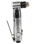 Right Angle Reversible Air Drill With Three Eighths Inch Keyed Chuck, 1800 RPM, 0.33 HP, Aluminum Housing on side view