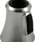 Wand Assembly And Hose For Faucet Repair, Stainless Finish, RP60978SS Compatible, close-up of nozzle with button.