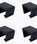 Set Of 4 Black Wicker Chair Clamps For Securing Modular Outdoor Furniture Connectors For Sectional Couch Pieces