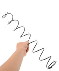 Heavy Duty Steel Vending Machine Spring Pack Four Pieces Durable Coil Springs For Snack Display Shelves And Beverage Pushers No Jam Dispensing Replacement For Retail Shelves And Grocery Stores, black steel spring held in hand