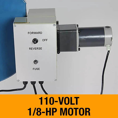 110V motor component of 36 Inch Metal Bead Roller For 16 Gauge Mild Steel With Pro Grade Performance, Variable Speed Foot Pedal