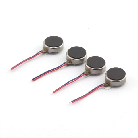 10 Pack Micro Flat Vibration Motors 3V DC 12000RPM Two Wire Tiny Pager Vibe Motors For Mobile Phones Electronics Toys Wearables