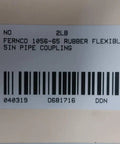 Flexible Rubber Pipe Coupling 6 Inch By 5 Inch, Durable Sewer Drain Repair Fitting, Quick Install, Leak Proof Connection With Universal Clamp Style, Ideal For Home Plumbing And Vent Lines, label with barcode
