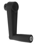 Heavy Duty Black Plastic Manual Crank Handle Replacement With 10Mm Round Hole For Lathe Machine And Work Bench side view