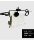 Heavy Duty Cnc Indexing Head Tailstock Manual Adjustable Four Axis Ejector Pin Cast Iron Tough As Nails Precision Milling Lathe Attachment, side view showing detailed components.