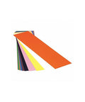 Front view: color-coded plastic shims set, multi-color with orange top, 0.0125 in thick, 10x20 in, Amazon.