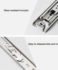 Beefed Up Heavy Duty Soft Close Drawer Slides With Lock, Push To Open Drawer Runners, detail of wear-resistant bumper and locking mechanism