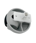 Front omni-directional caster wheel for Roborock robot vacuum cleaners; grey plastic with mounting bracket.