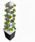 Vertical Hydroponic Tower Garden With 30 Pods And Auto Watering Timer Indoor Smart Garden With Movable Reservoir Soilless Planter