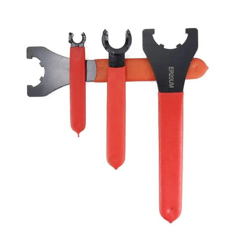 Superb Premium Er Collet Wrench Series Featuring Hella Smooth Anti Slip Grip Rock Solid Kickass Carbon Steel Spanner Tool For Cnc Lathe Precision Adjustment Runs