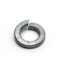 Close-up of a hot dipped galvanized lock washer from the Hot Dipped Galvanized Trailer U Bolts Set Of 4 With Hardware Including Flat Washers Lock