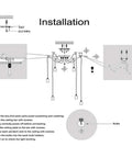 Installation guide for Dope 10 Arm Spider Chandelier Pendant Light Edison Style Vintage Industrial Steampunk Hanging Ceiling Fixture DIY Adjustable Droop 110V 240V Compatible E26 E27 Base Bulbs Not Included