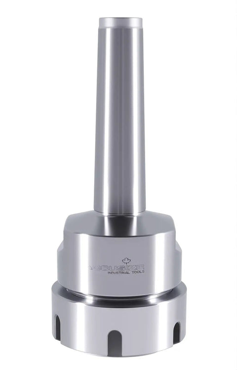MT3 Shank ER40 Chuck With Fifteen Piece Collet Kit, precision machined alloy steel, designed for CNC milling