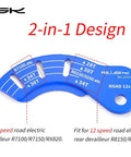 12T Electric Rear Derailleur Adjuster Gauge Tool For Road Bikes Chain Gap Guide For R7100 R7150 RX820 R8150 R9250