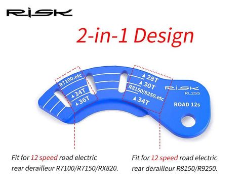 12T Electric Rear Derailleur Adjuster Gauge Tool For Road Bikes Chain Gap Guide For R7100 R7150 RX820 R8150 R9250