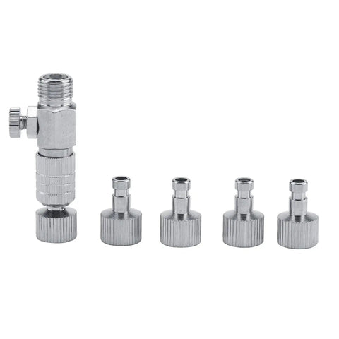 Airbrush Quick Connect Disconnect Adapter Kit With One Eighth Inch Fittings Quick Release Coupler Set Heavy Duty Metal