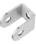 10 Pack U Brackets For One Inch Panels Heavy Duty 304 Stainless Steel With Brushed Finish Three Thirty Seconds Inch Thick Pre Drilled Ten Millimeter Holes For Three Eighth Inch Bolts Bolts Not Included Restroom Partition Hardware Replacement Parts