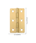Four Pack Copper Piano Hinges For Small Boxes And Bookshelves With Smooth Quiet Folding Butt Action Easy To Install For Repair