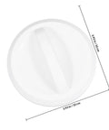 Upgrade Your Gaming Setup With This Sturdy White Plastic Control Knob Replacement Part For Vending Machines And Ashapon Units Durable Hardware Built Tough To Resist Damage Perfect For Home Parties And Creative Repair Projects That Make Things Funky - top view of white plastic control knob 3.93 in.