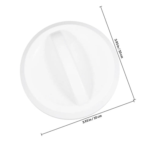 Upgrade Your Gaming Setup With This Sturdy White Plastic Control Knob Replacement Part For Vending Machines And Ashapon Units Durable Hardware Built Tough To Resist Damage Perfect For Home Parties And Creative Repair Projects That Make Things Funky - top view of white plastic control knob 3.93 in.