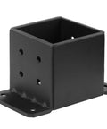 Black powder coated 2 Pack 6x6 Post Bases 8 Gauge Heavy Duty Concrete Post Anchor Brackets For Deck Porch Railing Mailbox And Pergola Supports Fits Half Inch Bolt Anchors