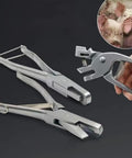 Stainless Steel Ear Notcher And V Shaped Cutter Pliers For Pigs U Notch And V Notch Ear Marking Tool Pro Grade Piglet Identification