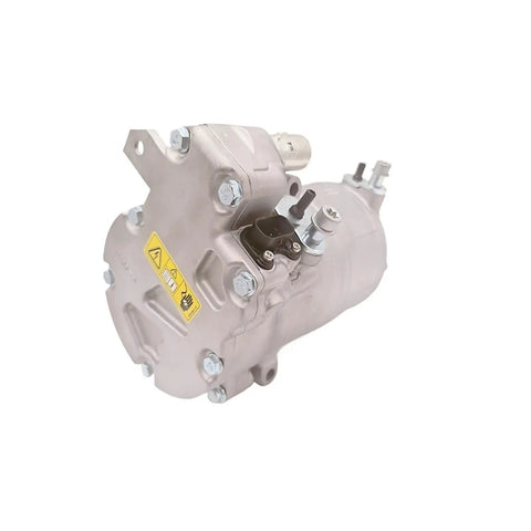 Rock Solid Hybrid Electric Auto Climate Compressor Replacement Mercedes Benz OEM A0008303204 detailed view showing connections and frame.