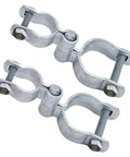 Two Pack Galvanized Steel Chain Link Fence Gate Hinge Kit For 1-3/8 Inch Gate Frames And 2-3/8 Inch Posts, Heavy Duty
