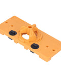 Built-in 35mm hinge locator from the Get Ready For Serious Woodworking With This Ultimate Hinge Hole Saw Jig Set, ideal for precision cabinet work.