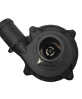 Hella Reliable Electric Water Pump For Chevrolet Bolt Ev Hatchback 2016 To 2023 top view showing black resin construction and inlet