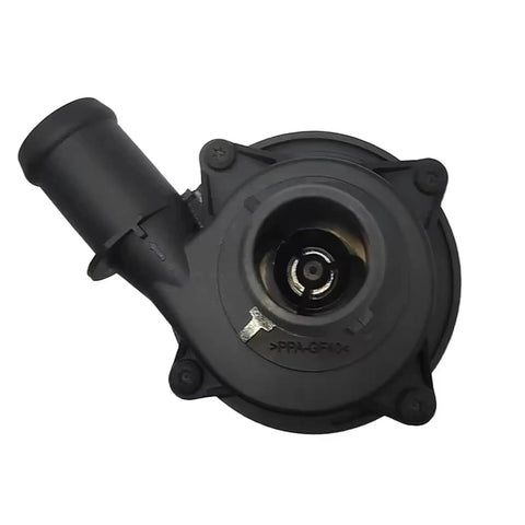 Hella Reliable Electric Water Pump For Chevrolet Bolt Ev Hatchback 2016 To 2023 top view showing black resin construction and inlet