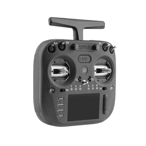 TX15 Max V5.0 ELRS 16 Channel 2.4G Hall Gimbals Remote Control Transmitter for RC Drones, front angle view.