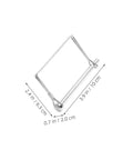 Six Pack 4 Inch Heavy Duty Stainless Steel Wire Lock Hitch Pin Quick Release Safety Lock For Trailer Coupler with dimensions