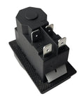 Pushbutton Electromagnetic Switch for Garden Tools 120V 220V 4 Pin 5 Terminal Double Pole Cutoff, close-up view