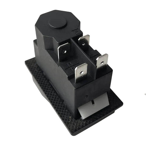 Pushbutton Electromagnetic Switch for Garden Tools 120V 220V 4 Pin 5 Terminal Double Pole Cutoff, close-up view