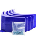 Durable Plastic Pigeon Perch Stand With Screws, 10 Sets Of Bird Perches for Pigeons and Doves, blue perches with screws package
