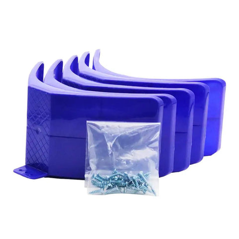 Durable Plastic Pigeon Perch Stand With Screws, 10 Sets Of Bird Perches for Pigeons and Doves, blue perches with screws package