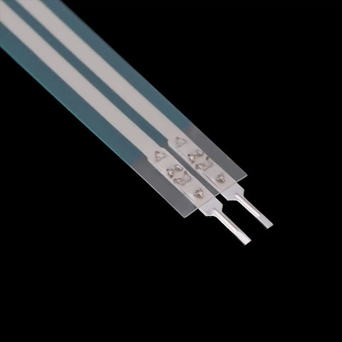 Thin Film Pressure Sensor With Ultra High Sensitivity, Force Sensing Resistor For Robotics And Interactive Projects, Detects 0g To 22lb, Perfect For Wearables, Pressure Mapping, And Precise Feedback, thin film sensor strip with two metal contacts